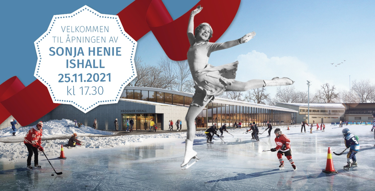 Åpning av Sonja Henie ishall torsdag 25. november